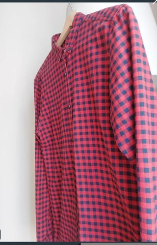 Camisa cuadros roja y negra Talla XS