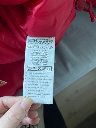 Chaqueta Geographical Norway Roja Talla S