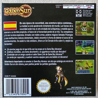 Golden Sun GBA (Game Boy Advance) Nintendo