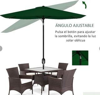 Sombrilla de Jardín 205x290x248 cm