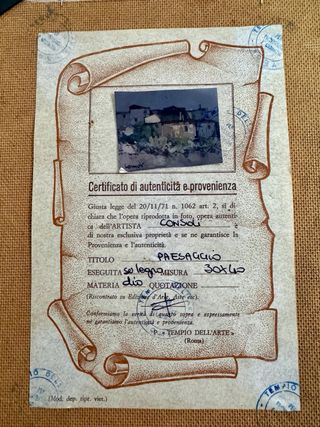 Quadro olio su tela di Carmelo Consoli