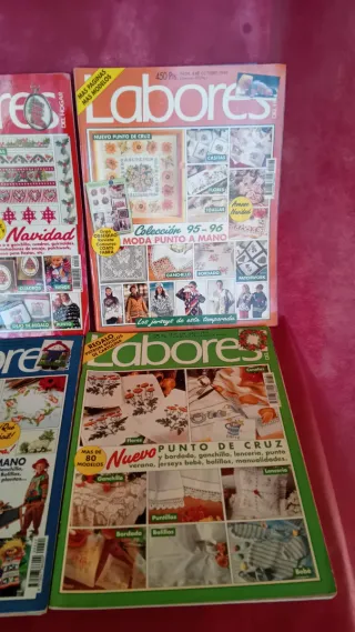 LOTE DE 8 REVISTAS VINTAGE LABORES DEL HOGAR