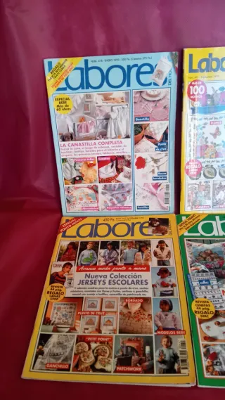 LOTE DE 8 REVISTAS VINTAGE LABORES DEL HOGAR
