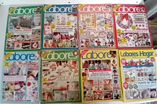 LOTE DE 8 REVISTAS VINTAGE LABORES DEL HOGAR