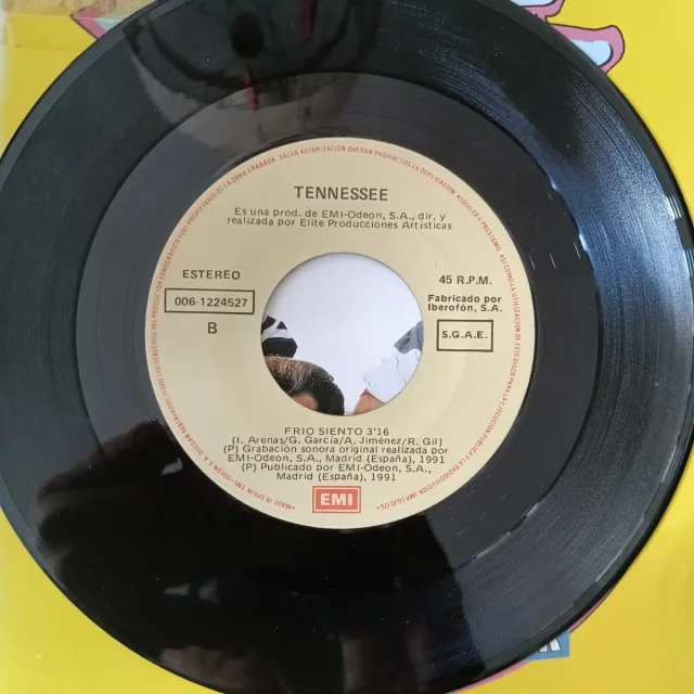 Vinilo Single Tennessee - Tu Debes Decidir