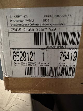 LEGO Star Wars Morte Nera 75419 Sigillato