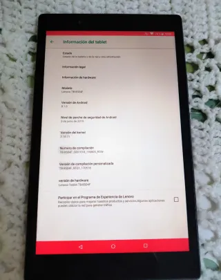 Tablet Lenovo Tab 4 8 TB8504F Negra 320g