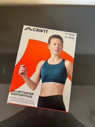 Sujetador deportivo Crivit Teal Talla XL
