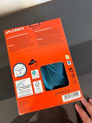 Sujetador deportivo Crivit Teal Talla XL