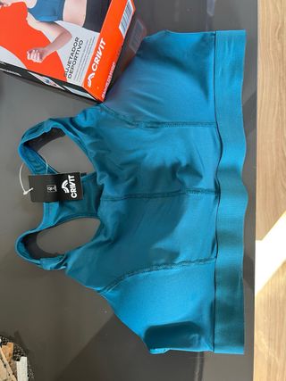 Sujetador deportivo Crivit Teal Talla XL