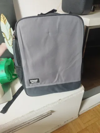 Mochila Food Lover Negra y Gris para ordenador etc