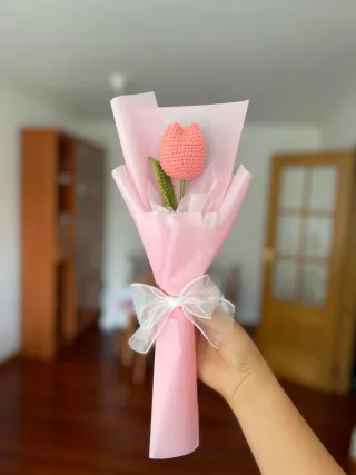 Flores tejidas a crochet