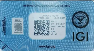 Diamante 0.50 Ct Fancy Natural SI1