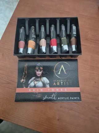 Scalecolor Artist SKIN TONES Acrylic Paints.