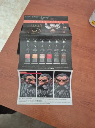 Scalecolor Artist SKIN TONES Acrylic Paints.