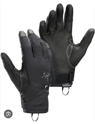 Guantes Arcteryx sl Escalada Negro