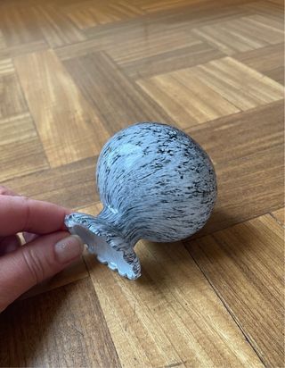 Vaso vetro di Murano bianco e nero