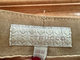 Falda de piel Trucco Beige