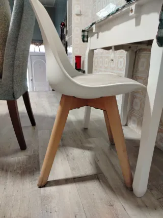 Sillas Nórdicas Madera y Plástico