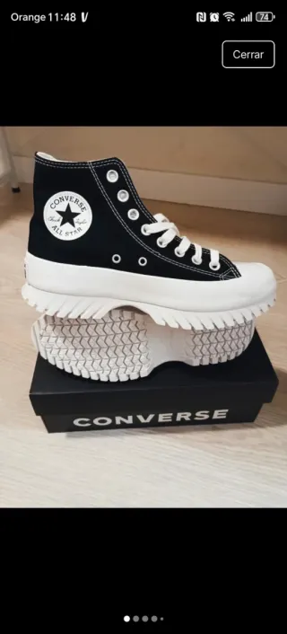 Converse Run Star Hike negras talla 39.5