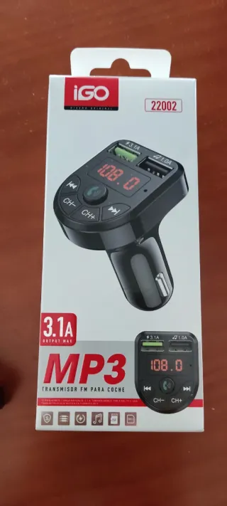 Transmisor FM Bluetooth Coche MP3 Reproductor USB