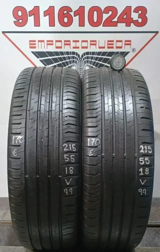 215 55 18 V CONTINENTAL RUEDA AL 90% VIDA UTIL
