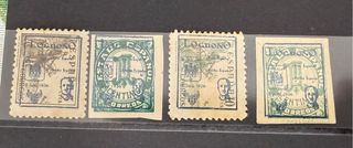 Francobolli patriottici Logroño 1936-39 rari