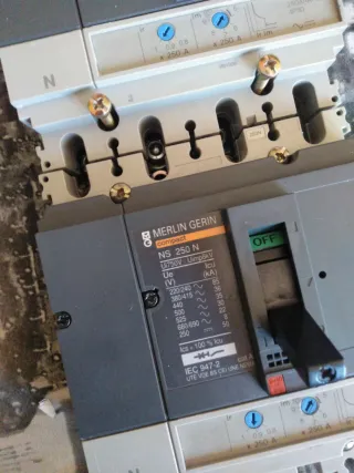 2x General de corte Merlin Gerin NS 250 N Interrup