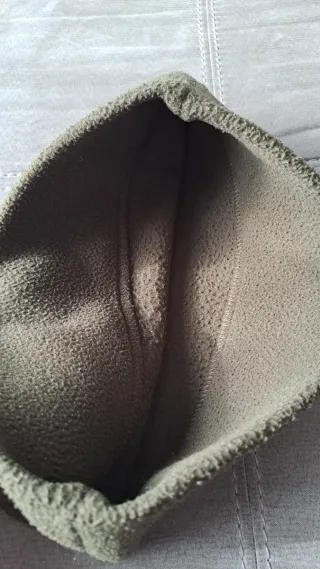 Cappellino pile verde 3 punte militare tg unica