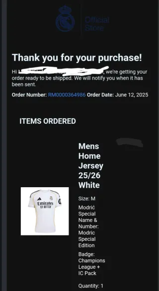 Camiseta Real Madrid Edición Limitada Modric 25/26