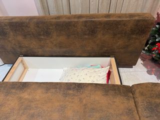 Sofá Cama + Sillón Marrón