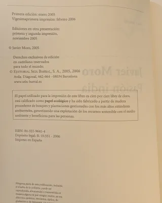 Pasión India - Javier Moro