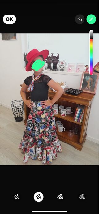 Traje Flamenco/Sevillana Talla Única