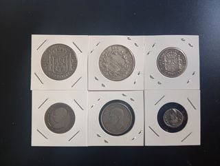 LOTE DE 6 MONEDAS ANTIGUAS PARA COLECCIONAR