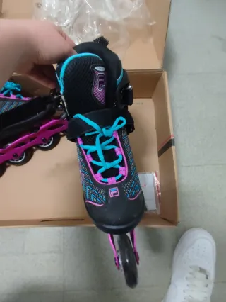 Patines en línea Fila Talla 35-38. Usados una vez.