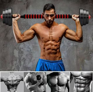 Kit de mancuernas de 20 kg 2 en 1 del Decathlon