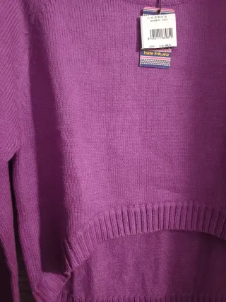 Crop top jersey Morado Inside