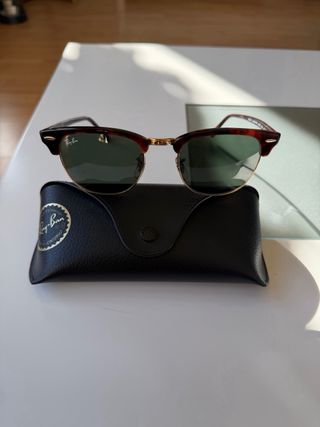 Rayban Clubmaster Dorado y Marrón. Originales.