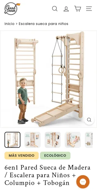 Escalera Sueca Infantil 6 en 1