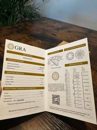 Anillo Moissanita Negra Plata Certificado