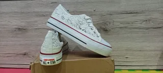 Zapatillas Converse encaje blancas talla 38
