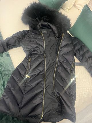 Abrigo Guess Negro Mujer