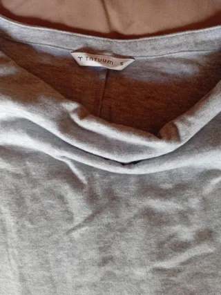 Vestido punto gris talla S