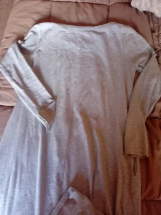 Vestido punto gris talla S