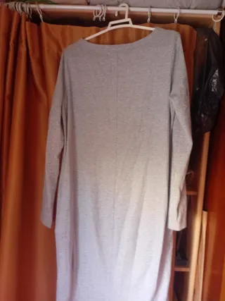 Vestido punto gris talla S
