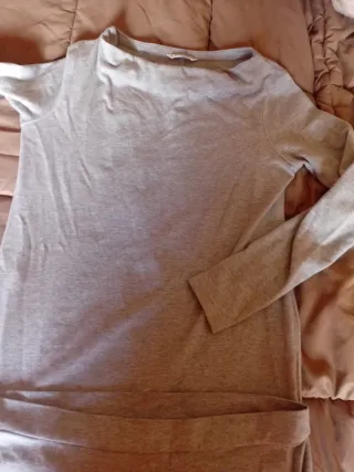 Vestido punto gris talla S