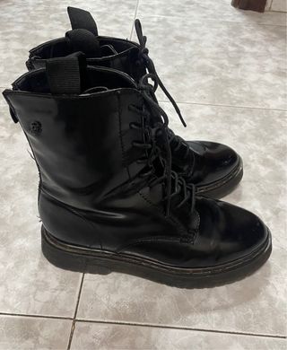 Botines Refresh Negros Cordones Talla 37