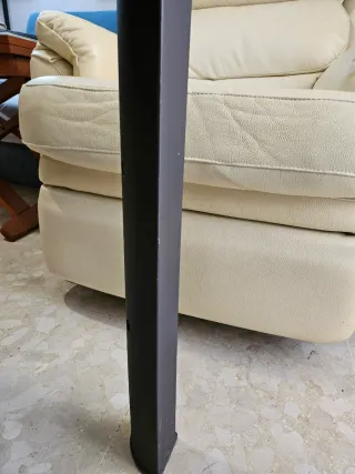 MESA DE TERRAZA MARRON CHOCOLATE.