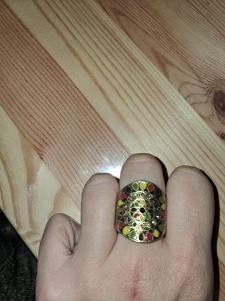 Anello donna oro multicolor