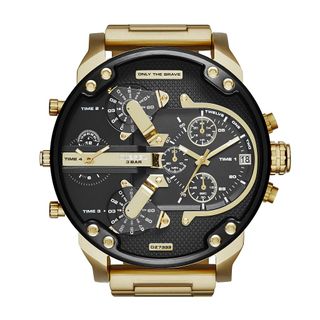 Reloj Diesel Mr Daddy 2.0, dorado y negro